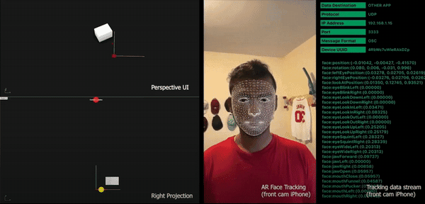 Live prototype: rotating a 3D object with a hand gesture in front of the screen.